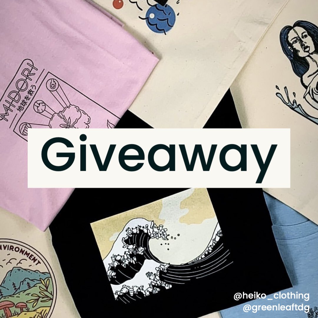 #Competition time! 🌱🌱

To celebrate the first release of the Greenleaf App, we’ve teamed up with Heiko Clothing to give away 2 #free T-shirts for you &amp; a friend!

To enter: RT &amp; be following us!

Winner drawn 27/2 8pm GMT
#giveaway #sustainableclothing #applaunch #greenleaftdg