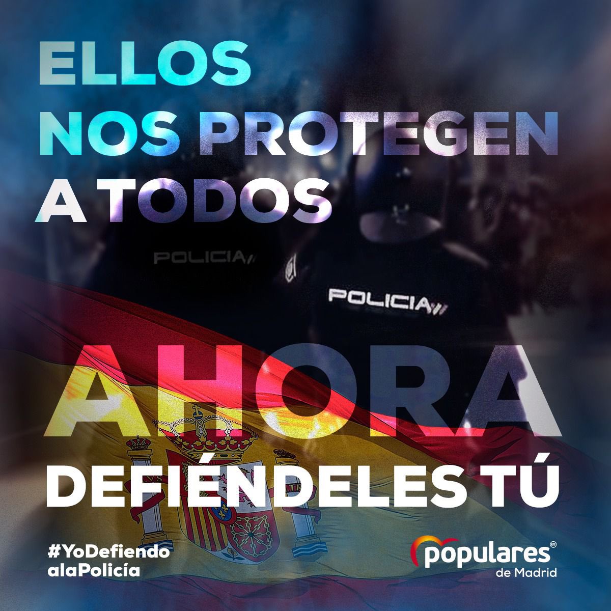 José Luis Martínez-Almeida (@almeidapp_) on Twitter photo #YoDefiendoalaPolicía
Desde <a href="/ppmadrid/">PP Comunidad de Madrid</a> hemos puesto en marcha una campaña para que todos los ciudadanos puedan firmar su apoyo a las Fuerzas y Cuerpos de Seguridad del Estado. #YoDefiendoalaPolicía
Desde <a href="/ppmadrid/">PP Comunidad de Madrid</a> hemos puesto en marcha una campaña para que todos los ciudadanos puedan firmar su apoyo a las Fuerzas y Cuerpos de Seguridad del Estado.