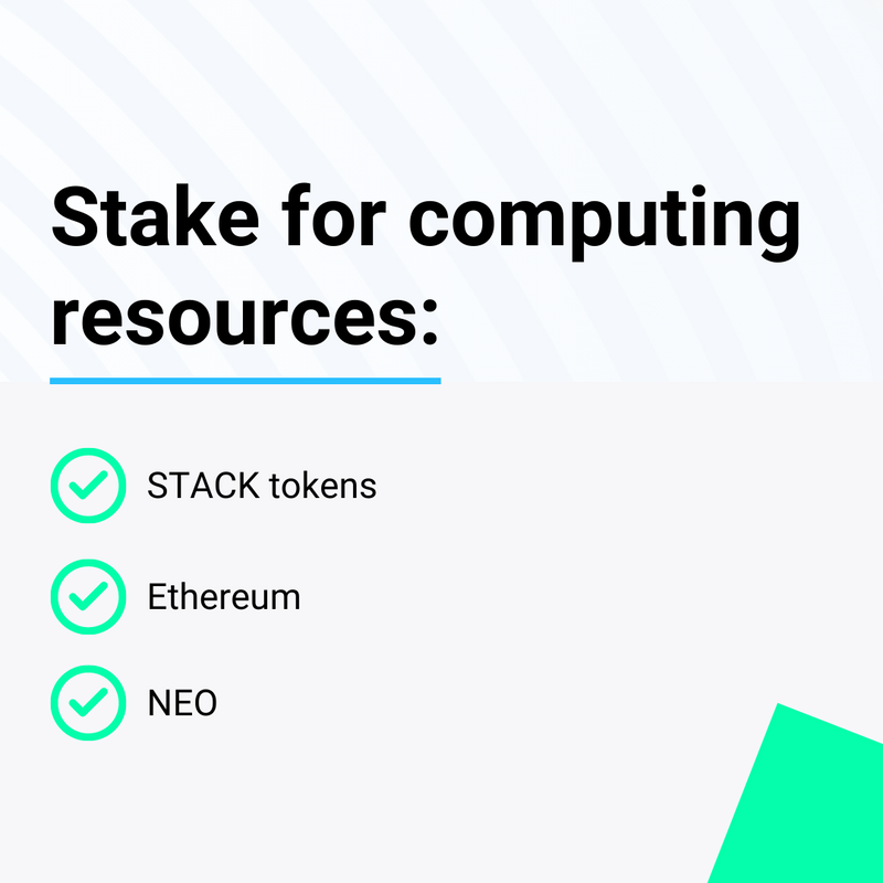 StackAI_xyz's tweet image. 🧭 You can stake your STACK tokens, Ethereum, NEO and Gas for your claim on Memory, CPU, Disk Space and Bandwidth on the StackOS&apos; decentralized cloud.

Learn more! 👇
stackos.io

#StackOS #ComputingResources #DecentralizedCloud #Stake