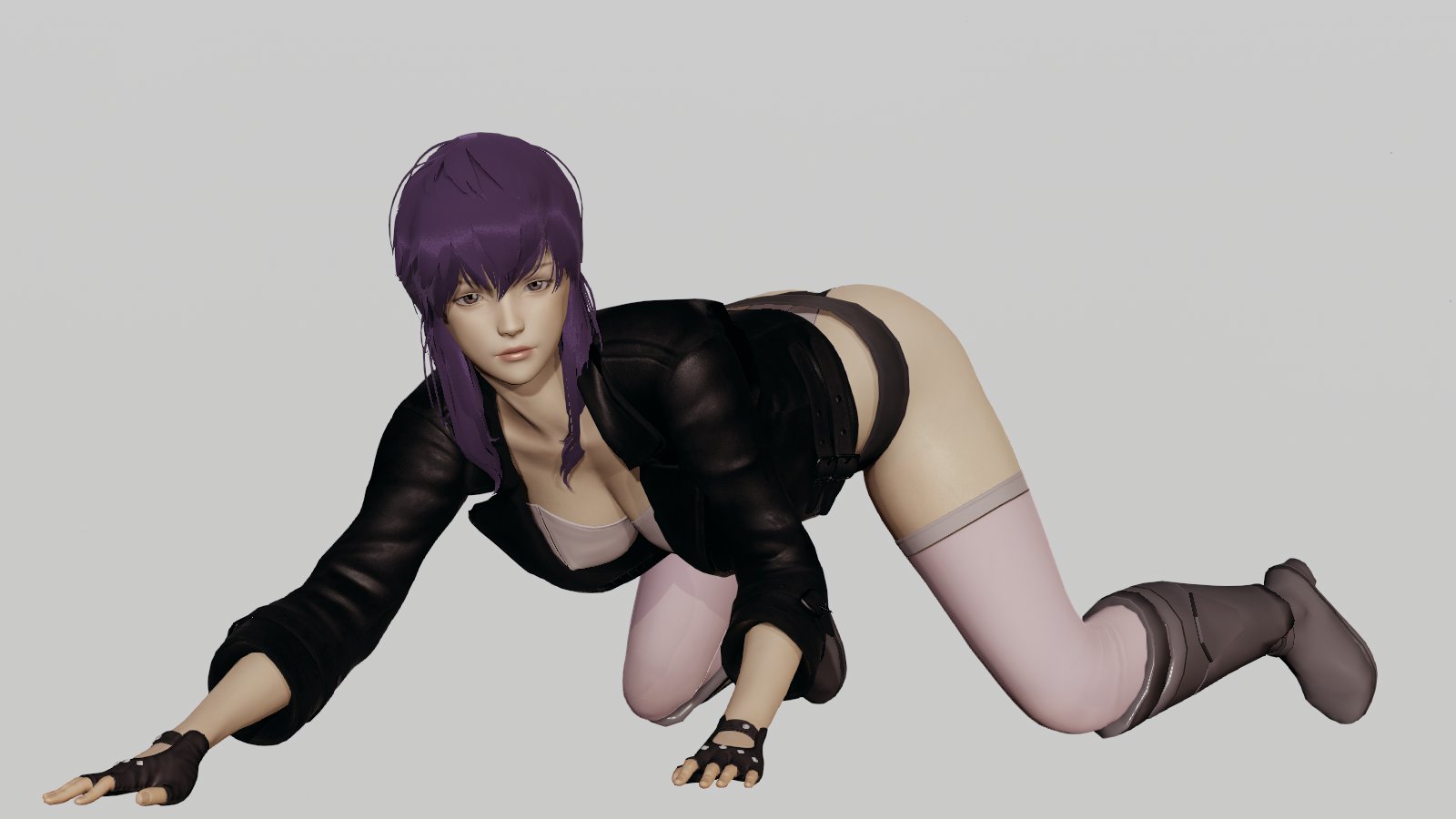 Kazuo3d 今日はいろいろと実験 草薙素子に挑戦してみました O ノ やっぱりこの衣装が一番かっこいいですね Honeyselect2 草薙素子 攻殻機動隊 T Co Urijxkylks Twitter