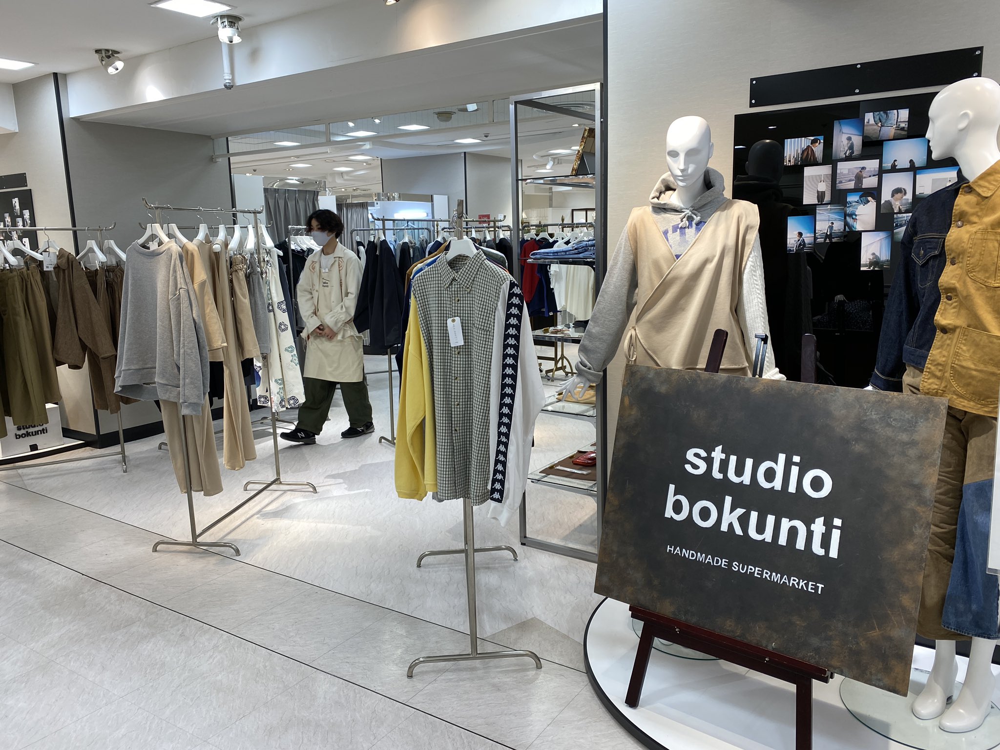 Insterra 昨年までお取引させて頂いていたお店 Studiobokunti さんが西武池袋でpop Up中なので遊びに行きました 和服の要素を取り入れたユニセックスブランド いろは や 古着を再構築したオリジナリティ溢れるリメイク等 ここでしか手に入らないもの