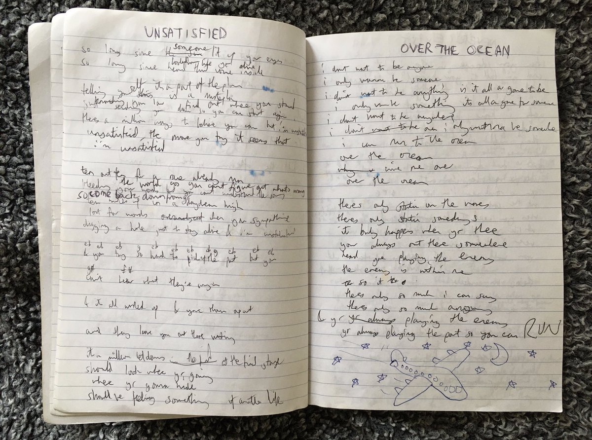 oo-ee... original words to 'unsatisfied' and 'over the ocean'. looks like i actually worked on these. who knew?