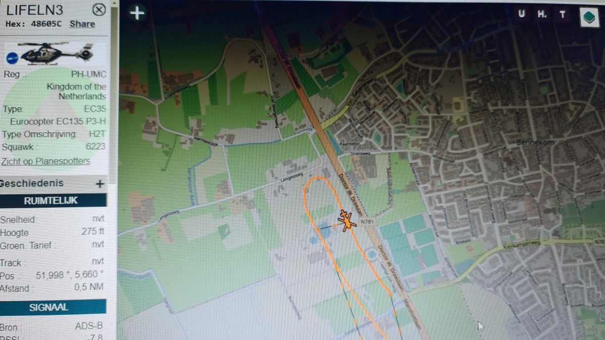 Melding aanrijding Kierkamperweg Bennekom