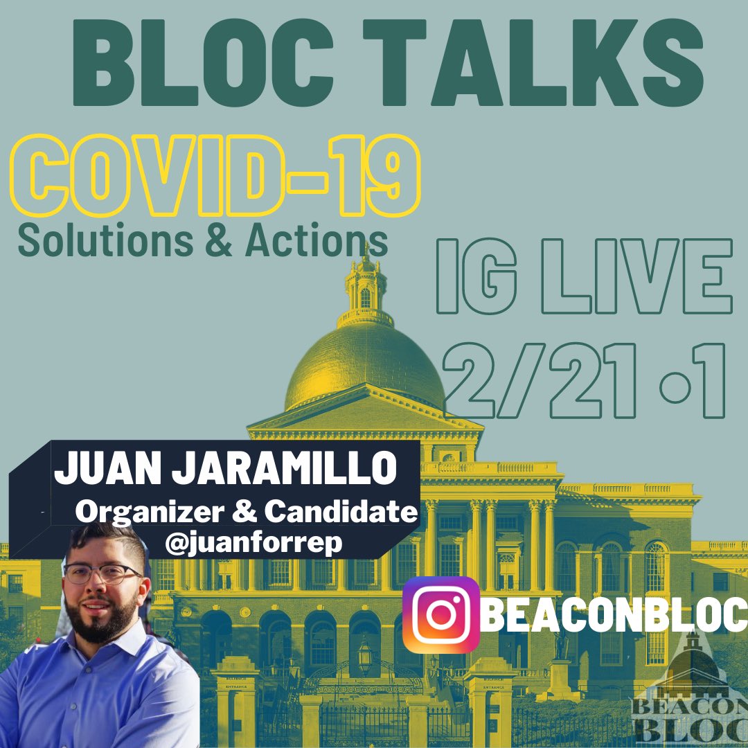 Today on IG @ 1pm is our 1st BLOC talk with @JuanForRep. Join us! #ProtectThePeoplesHouse #mapoli