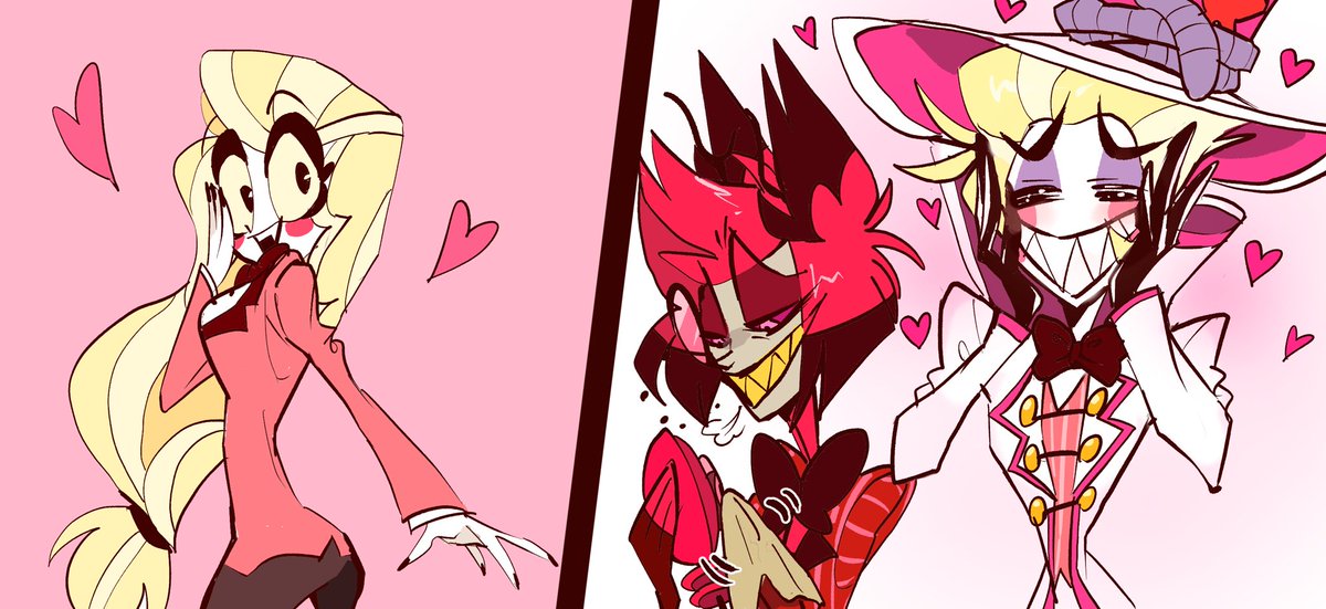 Alastor and Lucifer!!
They will be good friends. Maybe.

 #HazbinHotel 
 #HazbinHotelFanart 
 #HazbinHotelAlastor
 #HazbinHotelLucifer 