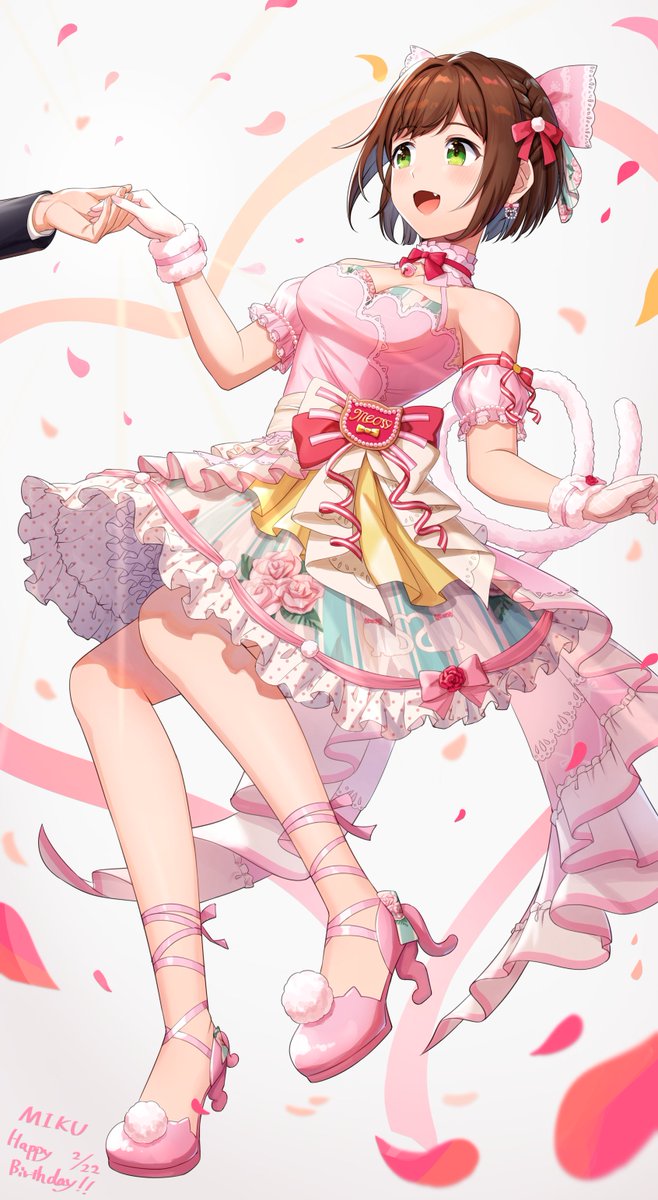 みく誕生日おめでとう 念願だった可愛いドレスももらえて最高にめでたい くらげそ のイラスト