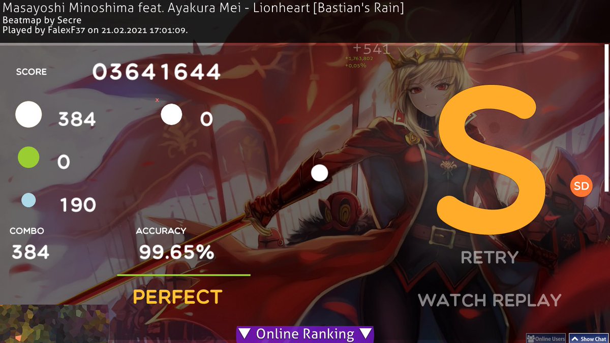 FalexF37's tweet photo. First 100pp score! https://t.co/wlULlsbTKy