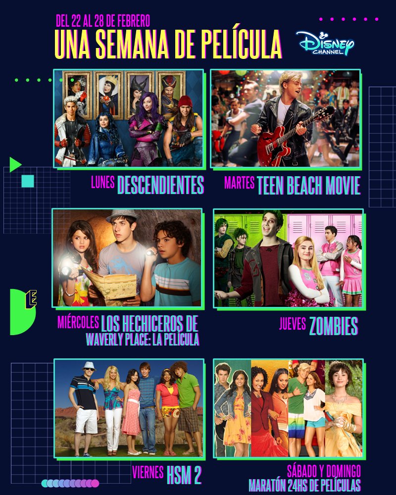 Subir digerir condón Disney Latinoamérica on Twitter: "¿Extrañaban las noches de películas en # DisneyChannel? Tranquilos, del 22 al 28 de febrero viviremos una semana de película con tus historias de Disney favoritas ¡Busca palomitas, ponte Subir digerir condón Disney Latinoamérica on Twitter: "¿Extrañaban las noches de películas en # DisneyChannel? Tranquilos, del 22 al 28 de febrero viviremos una semana de película con tus historias de Disney favoritas ¡Busca palomitas, ponte