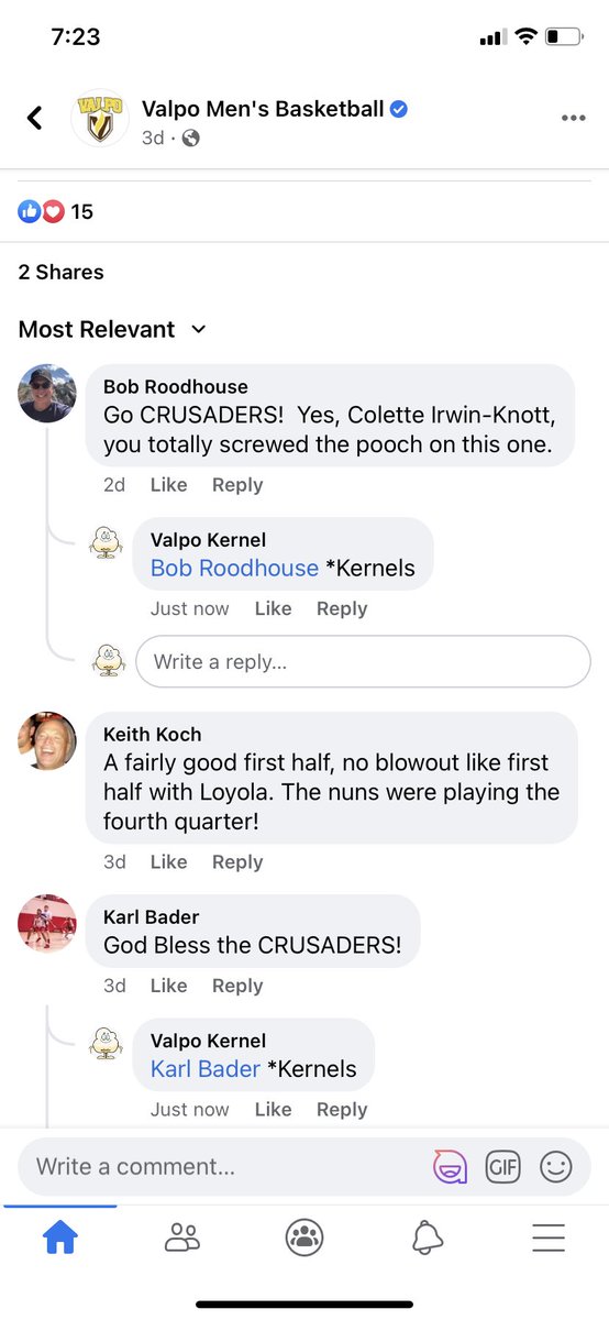 KernelValpo's tweet image. As long as I have the power of Orville Redenbacher running through my veins I will correct the Karens on @ValpoU’s Facebook. Go Kernels!