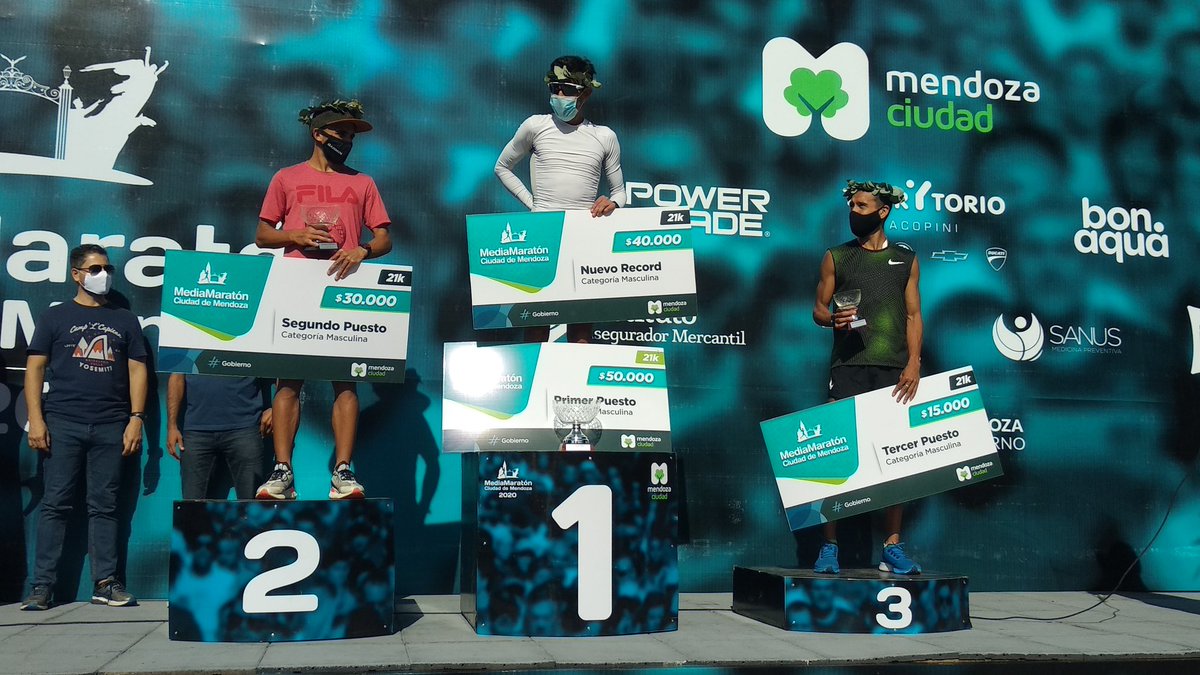 AtletismoAr's tweet photo. MEDIA MARATÓN DE MENDOZA

Hombres
1° Antonio Poblete (MZA)
2° Martín Méndez (ER)
3° Fabián Manrique (GBA) https://t.co/nJUQoUIQVm