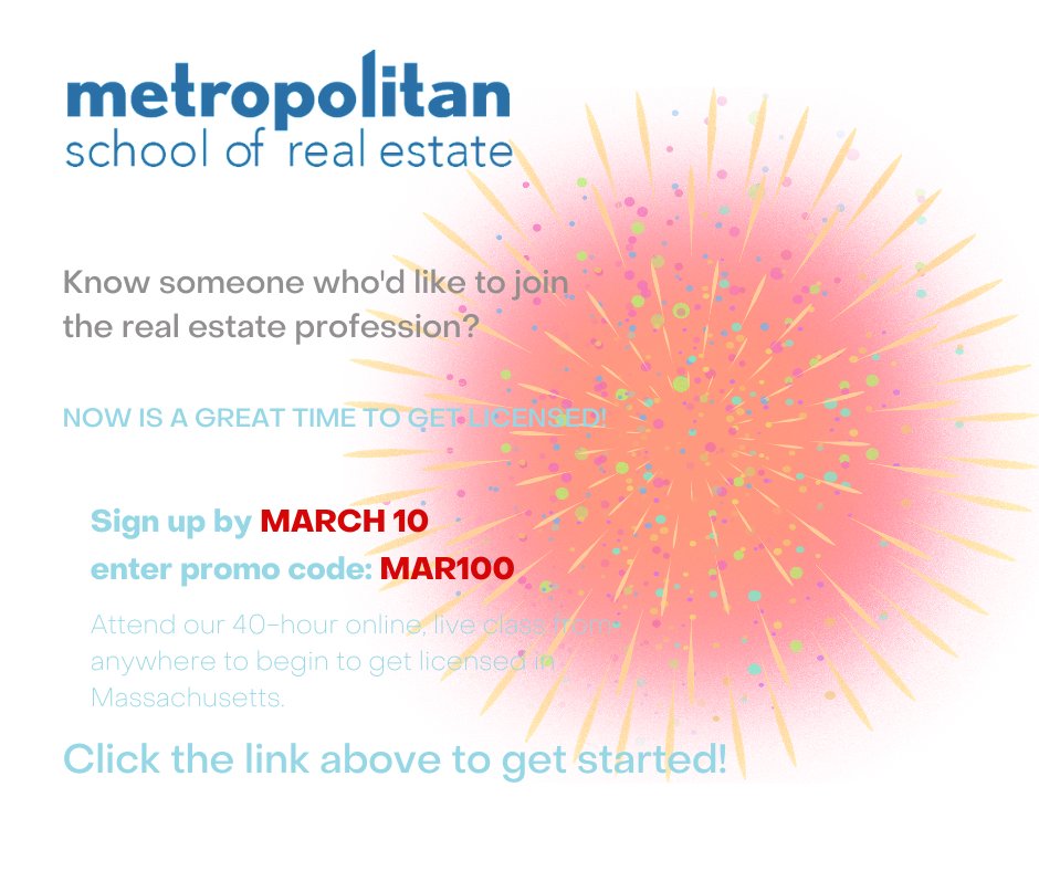 MetropolitanBRE's tweet image. Still looking to get your real estate license? Click the link, let's get you on your way!
loom.ly/PFo7eaE