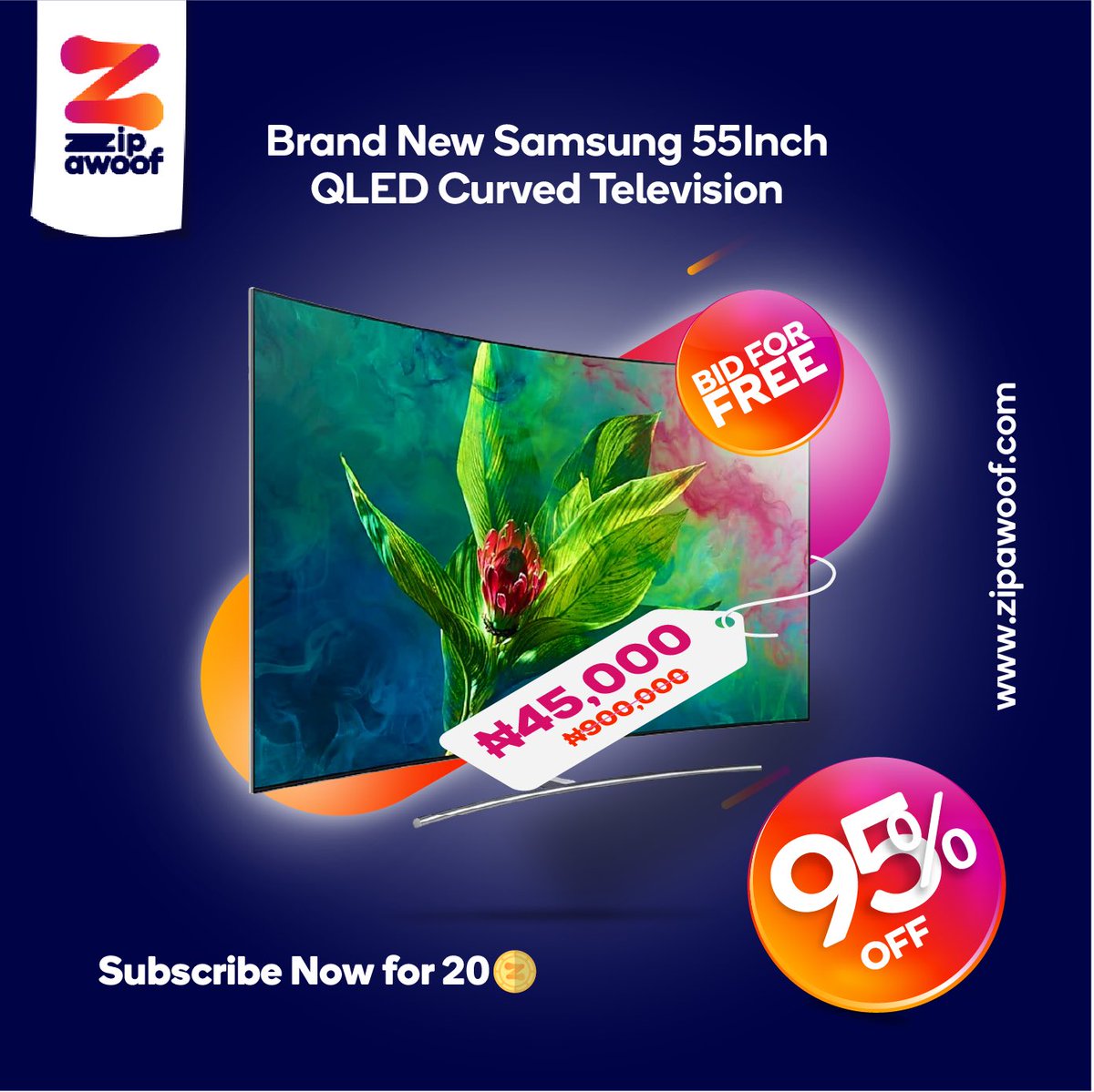 zanobidafrica's tweet photo. Are you ready? Have you subscribed?

Going LIVE Tonight at 8pm!!!
Go and subscribe now to Brand New Samsung 55Inch QLED Curved Television🔥?
 
Subscribe Now to Bid for FREE on https://t.co/NcJgD7xmNM (link in bio)

#BidForFree #ZA #ZipAwoof #ZipAwoofisBack #discount https://t.co/OGmnC4zvsa