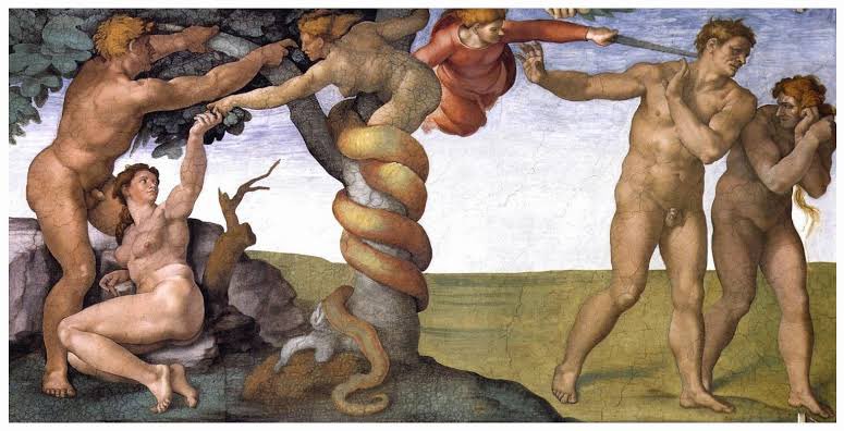 versoemcor's tweet photo. 🎶 Você, que inventou o pecado, esqueceu-se de inventar o perdão 🎶 (Apesar de Você - Chico Buarque)
🎨 Peccato originale e cacciata dal Paradiso terrestre (Michelangelo Buonarroti, 1508-1512)
#capellasistina #michelangelo https://t.co/1Xuu5XCQVs