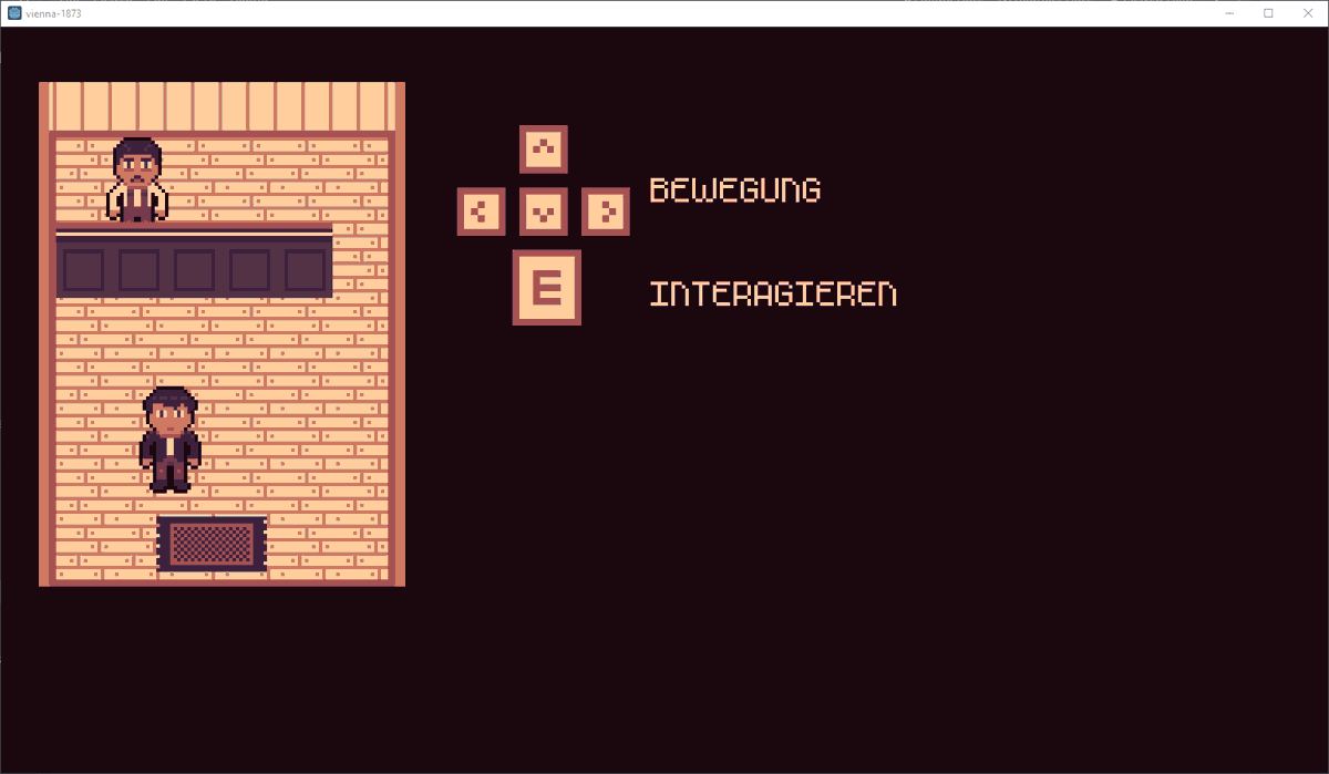 shellrider_game's tweet photo. Heute mal ein Screenshot vom Anfang des Spiels an dem ich gerade arbeite. Bei interesse an diesem kurzen Abenteuerspiel mit Wiener Schmäh und meinen anderen Projekten abonniert meinen Newsletter auf: https://t.co/93oJcS1IVA #gamedev #pixelart #Wien #adventure https://t.co/6K87S8Aih5
