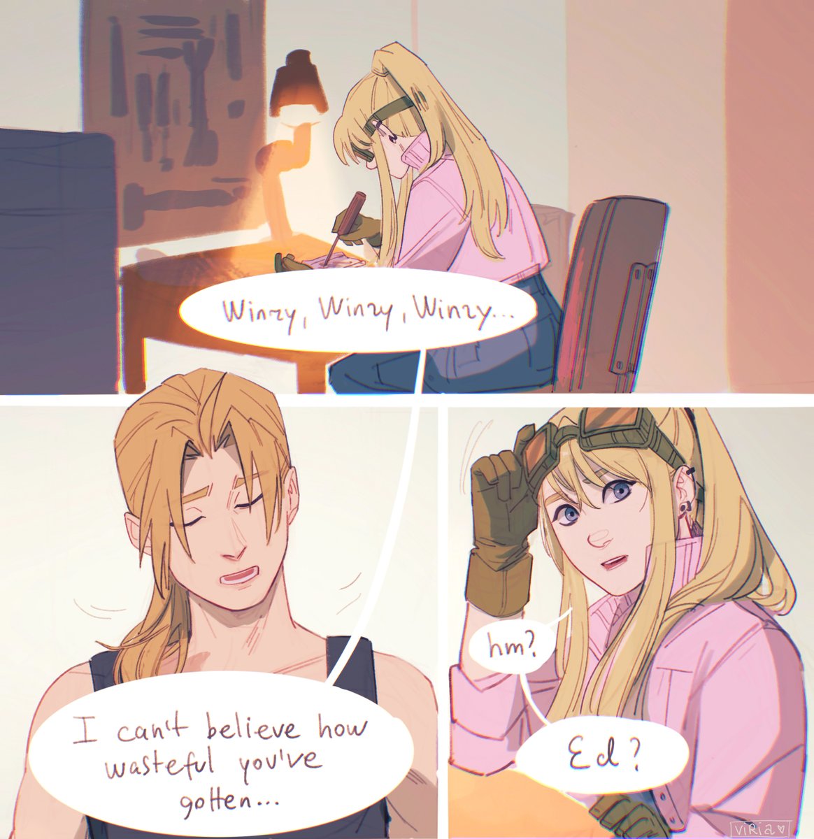 in which they own a cat and Ed thinks he's /hilarious/

#imsorry #fma #edwardelric #winryrockbell #edwin #fmab #fullmetalalchemist #FullmetalAlchemistBrotherhood #art 