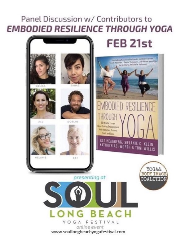 jill_ippolito's tweet photo. TODAY at 2pm join us writers who have stories in Embodied Resilience Through Yoga by Llewelyn Publishing   https://t.co/bz8IVrZBZr @DorianWarrior @feministfatale @YBIcoalition #embodiedresilience #yogahealing #yogawriter #amwriting #activism #traumainformed #yoga https://t.co/ZcbLkDRe9h