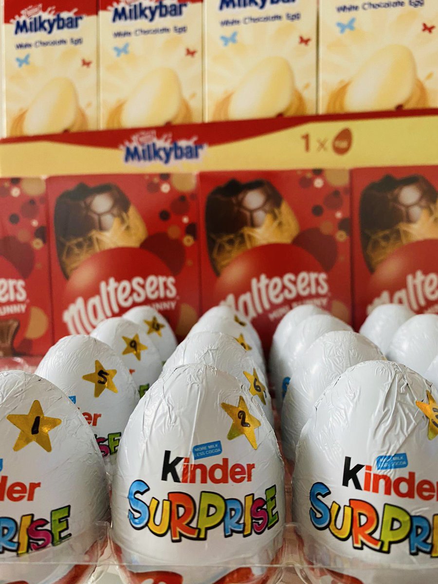 NewHallDennett's tweet photo. The world is topsy turvy, everything we have done we have done early💛🐣🍫#easteregghunt #iloveboarding https://t.co/odVZLGp5Cx