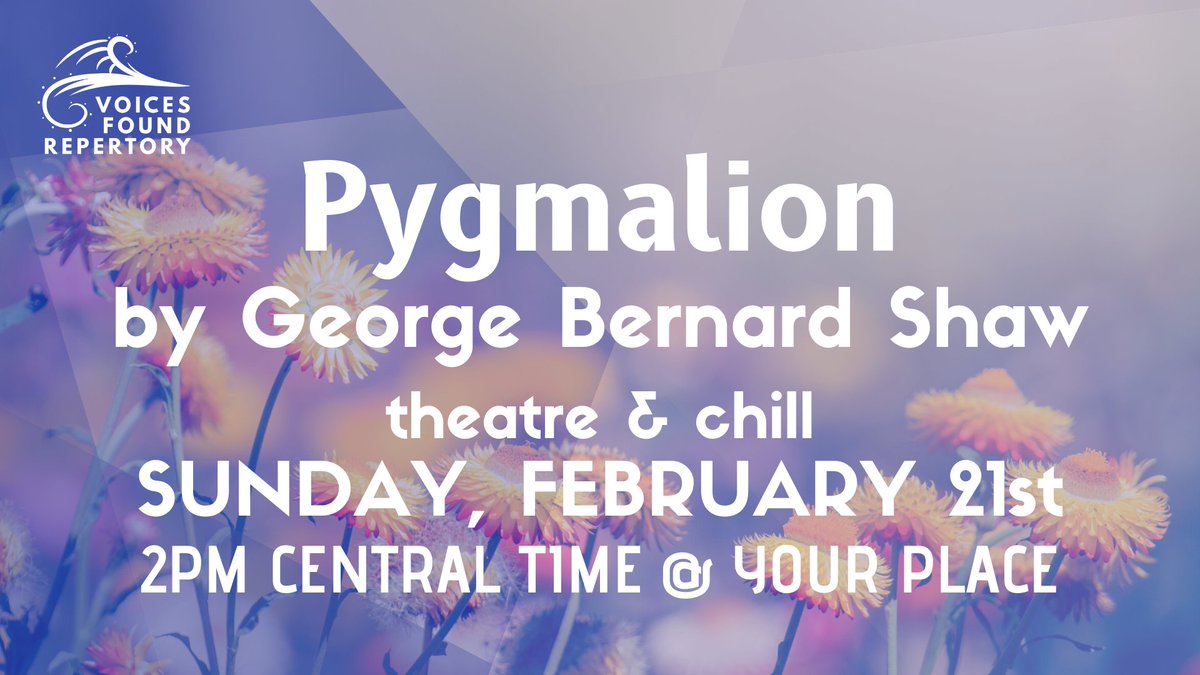 Our monthly Theatre &amp; Chill is definitely a sign of #SundayFunday We'll see you at 2pm on our Twitch! (Twitch.tv/voicesfoundrep)