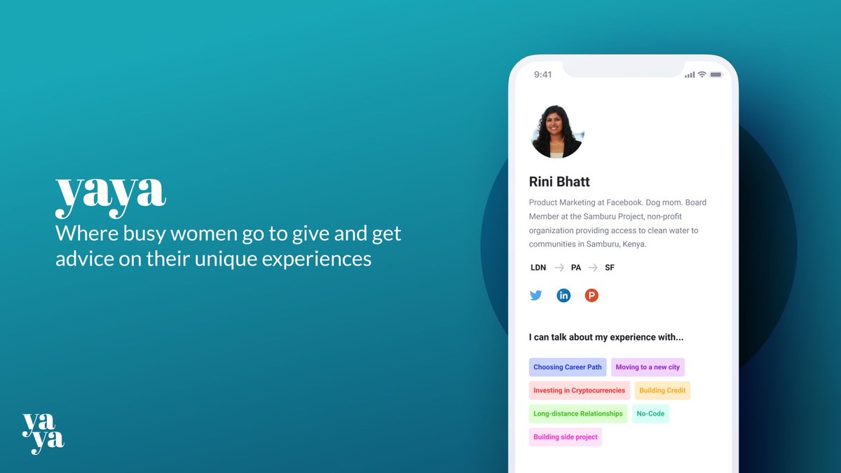WatsonCL's tweet photo. We made it to the finals of @beondeck's Global Build Weekend!🎉 If you're a busy woman struggling with burnout, join YaYa and get advice and support from women who have been there. Sign up for the beta app waitlist here: https://t.co/M95oQOacvI.🙏🏻💕 #femalefounders https://t.co/SPyHouyioO