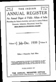 The Indian Annual Register: a Digest of Public Affairs of India Regarding the Nation's Activities in the Matters, Political, Economic, Industrial, Educational Etc. During the Period [1946, Vol. I] Serial 56 - Gyan Books main image 1