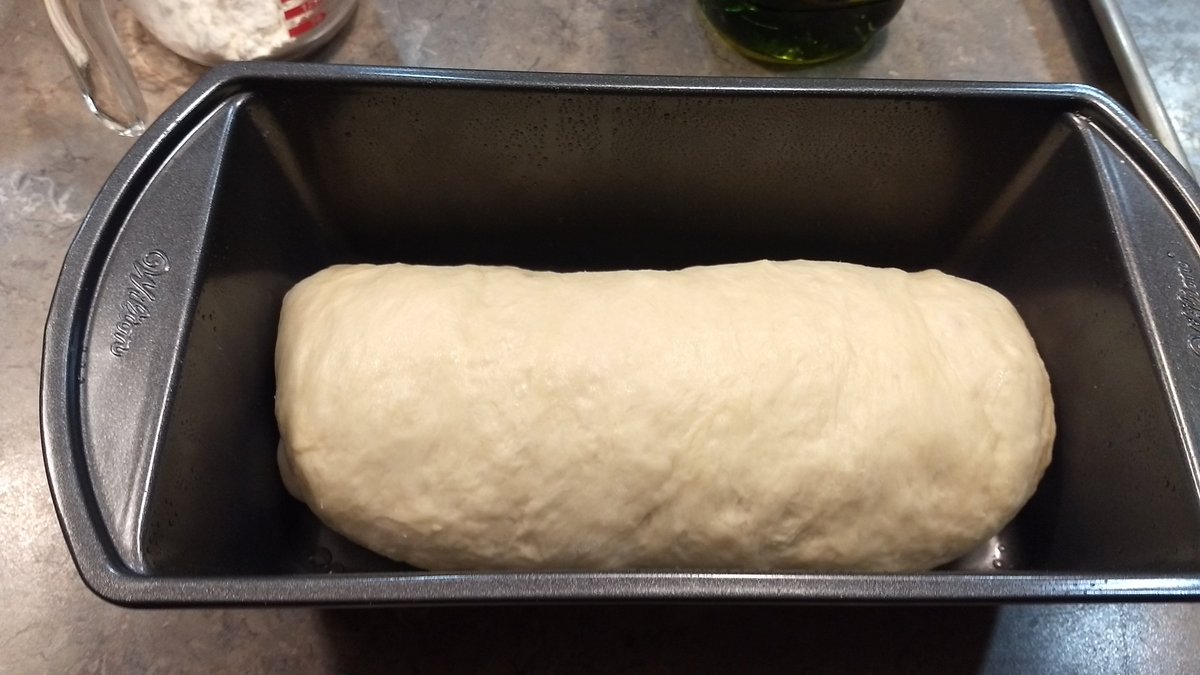 CurtisLStevens's tweet photo. Navigating the art and science of baking bread this weekend. I have forgotten how great homemade bread tastes. I found this novice recipe on youtube. https://t.co/LeL9TpHNUe