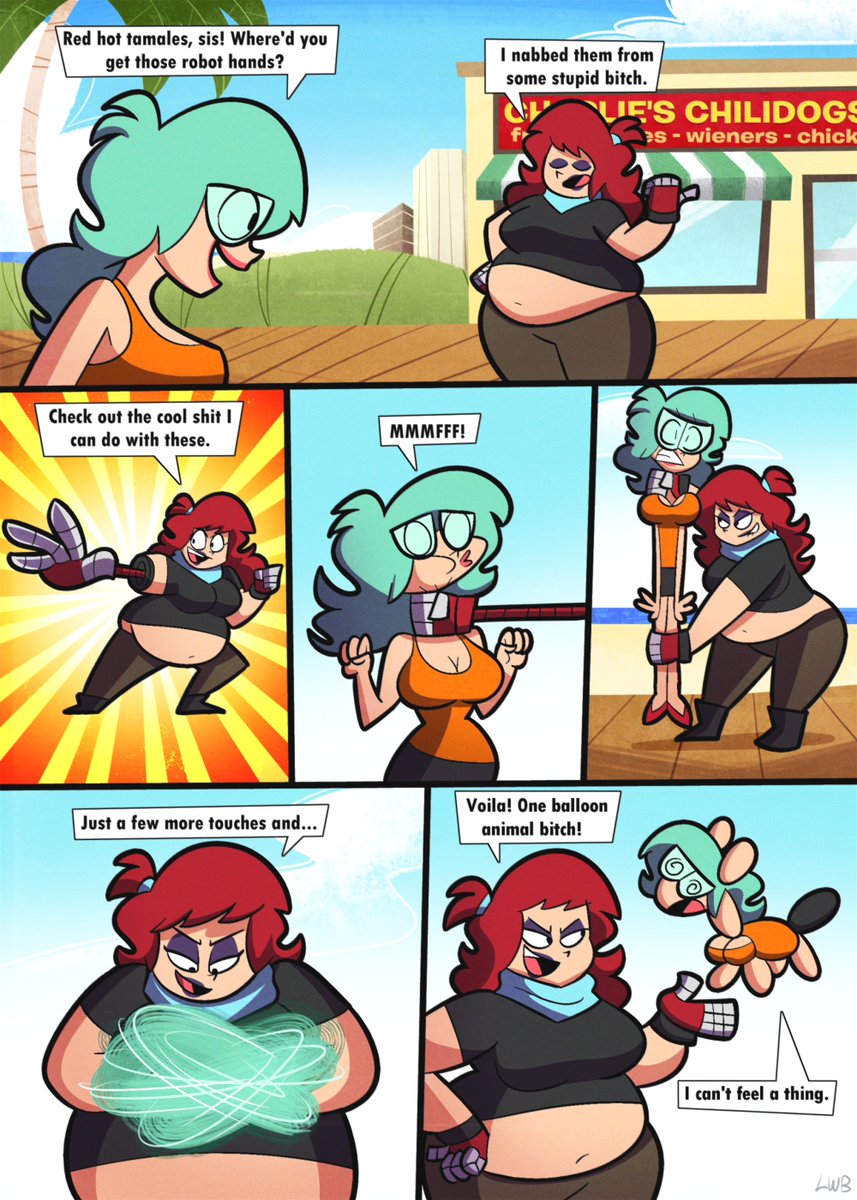 Holy crap, it's a new Bunessa and Lauren comic, in this one Lauren decides to use Inspector Gadget tier hands for evil purposes, purposes involving her finally utilizing the fact that they're cartoons to inflict pain upon her sister. Fun.

https://t.co/nqgpiMZy9h 