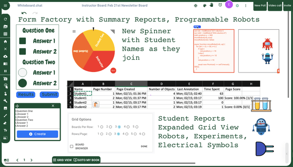 WhiteboardChat's tweet photo. Here are the #teacherdesigned features we released this week. Thanks to Teachers for your engagement. The platform keeps growing in all dimensions. #edtech #distancelearning #education https://t.co/LG1MnOcUAa