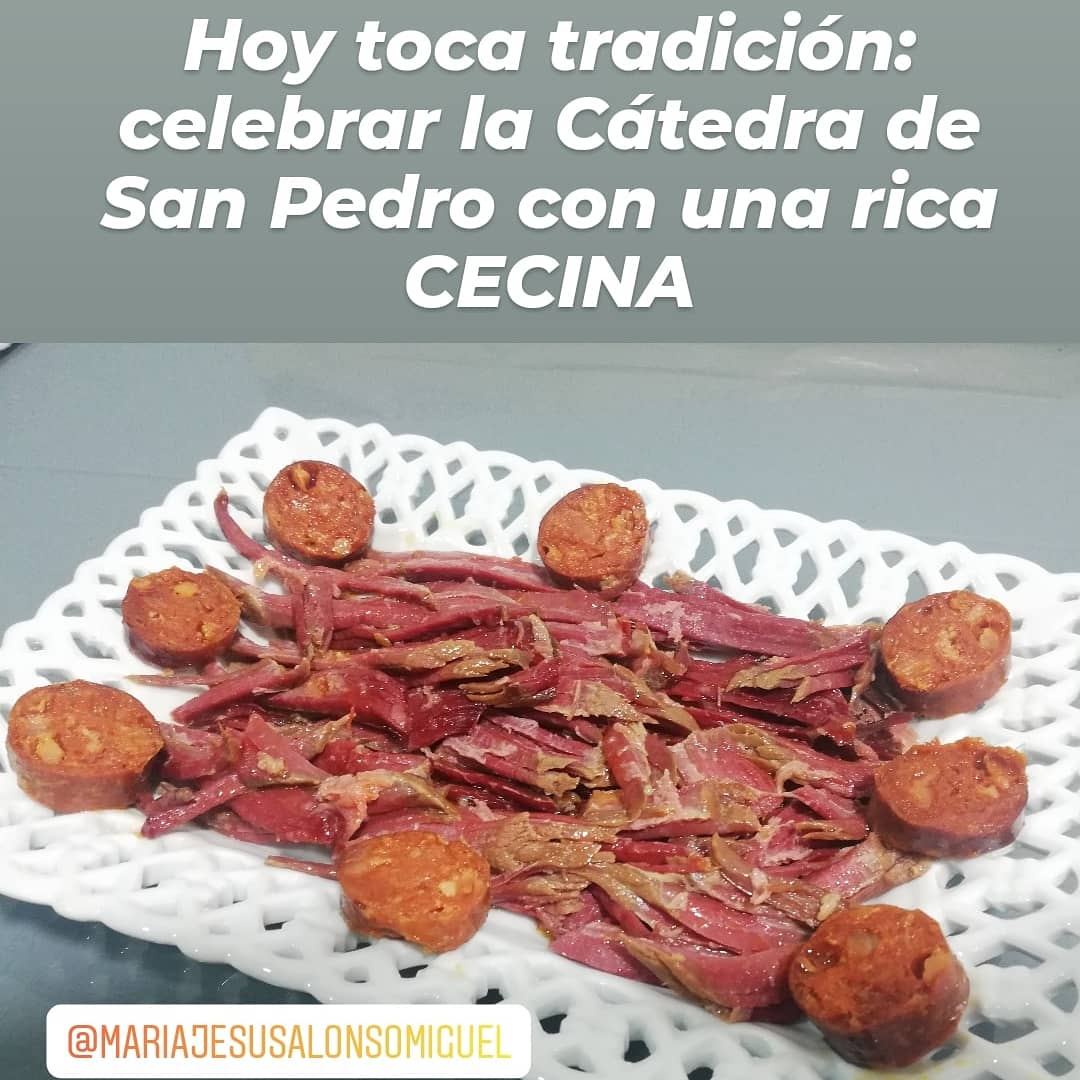 He vivido muchos años en un barrio estupendo: San Pedro de la Fuente. Y aunque lleve 18 años sin vivir allí, sigo fiel a su tradición, celebrar la Cátedra de San Pedro (22 de febrero) comiendo una deliciosa cecina hecha por mi madre.