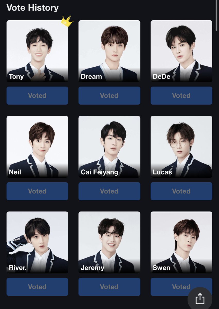 私が選ぶ青春有你3投票メンバーたち❤️(順不可) みんな顔が本当に良い