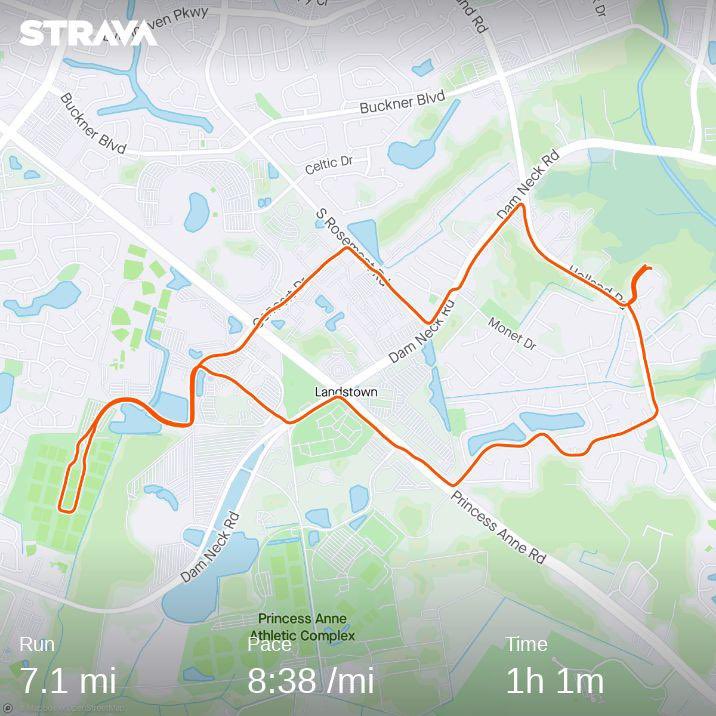 AstroDJrocks's tweet photo. Nice recovery run. Even got chance to see @britishbulldog near end. Enjoy! #tidewaterstriders #skechersperformance #roadid #runeveryday #cepcompression https://t.co/9vnj0c3npM
