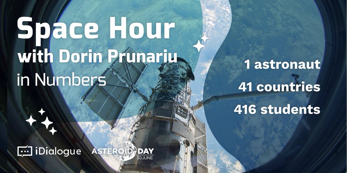 On February 18, <a href="/space103/">Dumitru-Dorin Prunariu</a>, the first Romanian Astronaut,  shared his experience of going into space. During the live session, students had the opportunity to ask questions and talk to the astronaut.We want to thank Dorin and <a href="/AsteroidDay/">Asteroid Day ☄</a> for this extraordinary learning experience