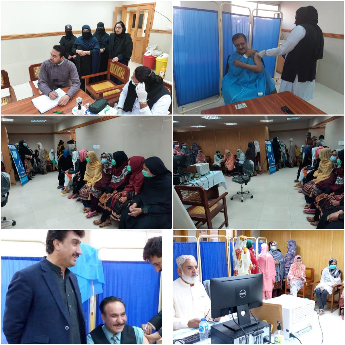 مورخہ 21 فروری 2021
کوٸٹہ: ایم ایس بی ایم سی ھسپتال کوٸٹہ کی نگرانی میں آج بروز اتوار کورونا ویکسینیشن سینٹر  میں فرنٹ لاٸن ھیلتھ ورکرز کی ویکسینیشن کی گٸی۔
<a href="/jam_kamal/">Jam Kamal Khan</a> 
<a href="/zobaida_jalal/">Zobaida Jalal</a>
<a href="/MahjabeenSheran/">Mahjabeen Sheran</a>
<a href="/Noor_Baloch72/">Noor Baloch</a>