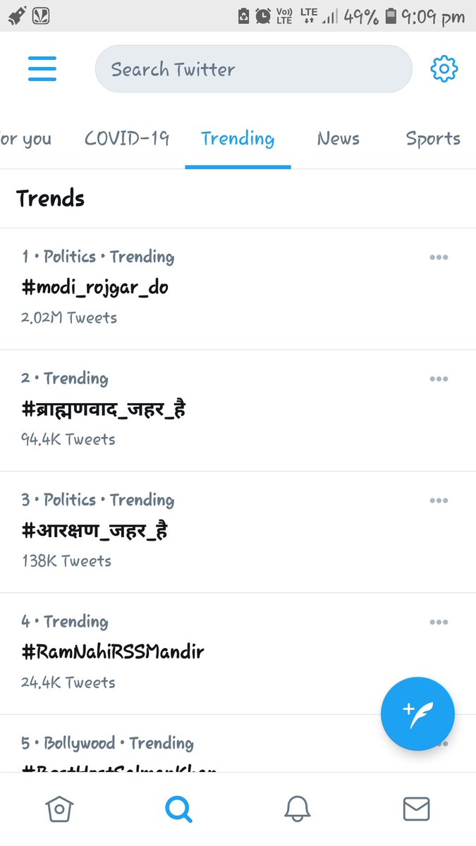 Ravi87545776's tweet photo. #modi_rojgar_do 
We are trending but government don't want to listen this things.. https://t.co/0U9BOyHqMR