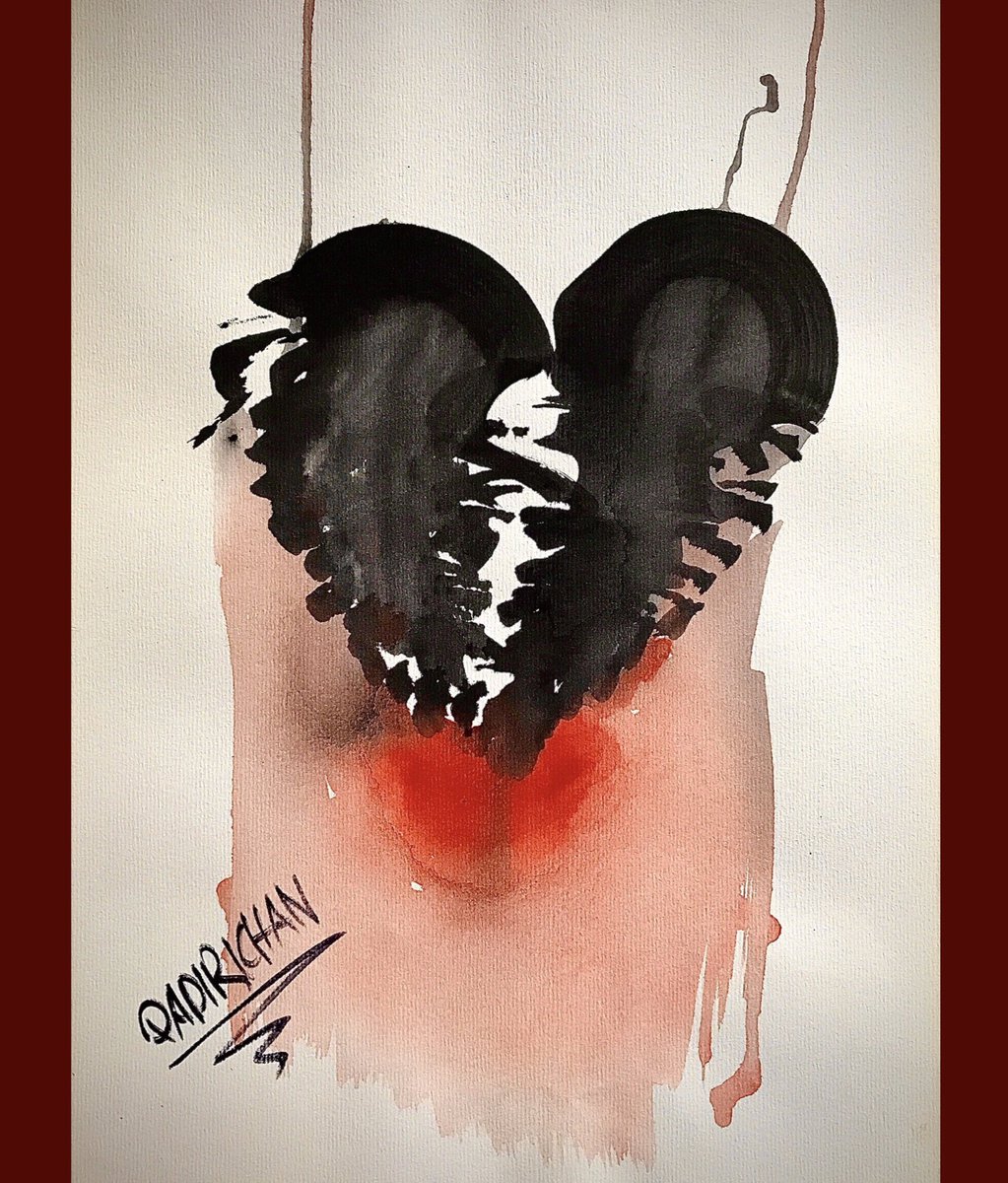 QKhanArtist's tweet photo. درد د زړه چاودنې ته مې وګوره !
زار دې شم، لمنې  ته مې  وګوره!
#artwork / 207
#painting #artistlife #illustration #brokenheart #ArtistOnTwitter #artistreality #girls #artist https://t.co/ADTIJ0GmM2