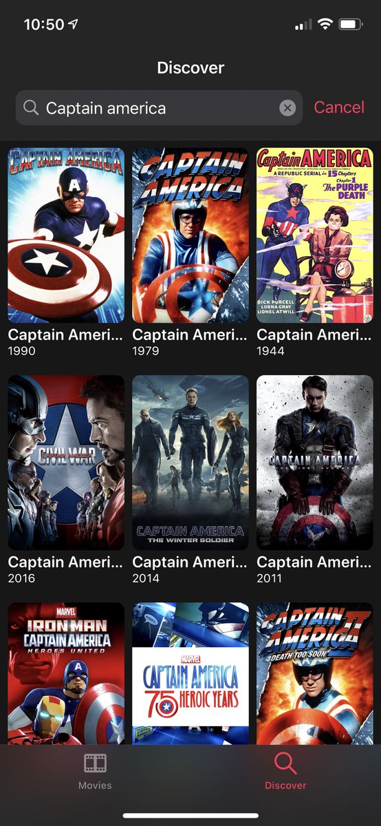 Working on <a href="/Movie_App/">Cinema Time</a> this morning. Added the year below search results and changed the title font (semibold and rounded). I really like it. Not much I can do about matching movie titles but year + poster should help find what you want.