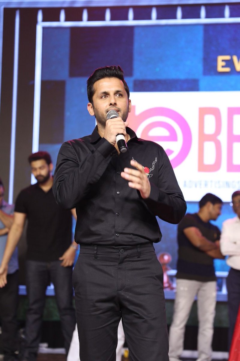 TheCinemaMania's tweet photo. Youth✨ @actor_nithiin's #Check ♟️ Grand Pre-Release event filled with full-on positive vibes as @ssrajamouli & @IAmVarunTej graced the event.
#CheckPreReleaseEvent
@yeletics @Rakulpreet #PriyaPrakashVarrier @kalyanimalik31 @BhavyaCreations @adityamusic #checkonfeb19th https://t.co/ebmvscuJkd