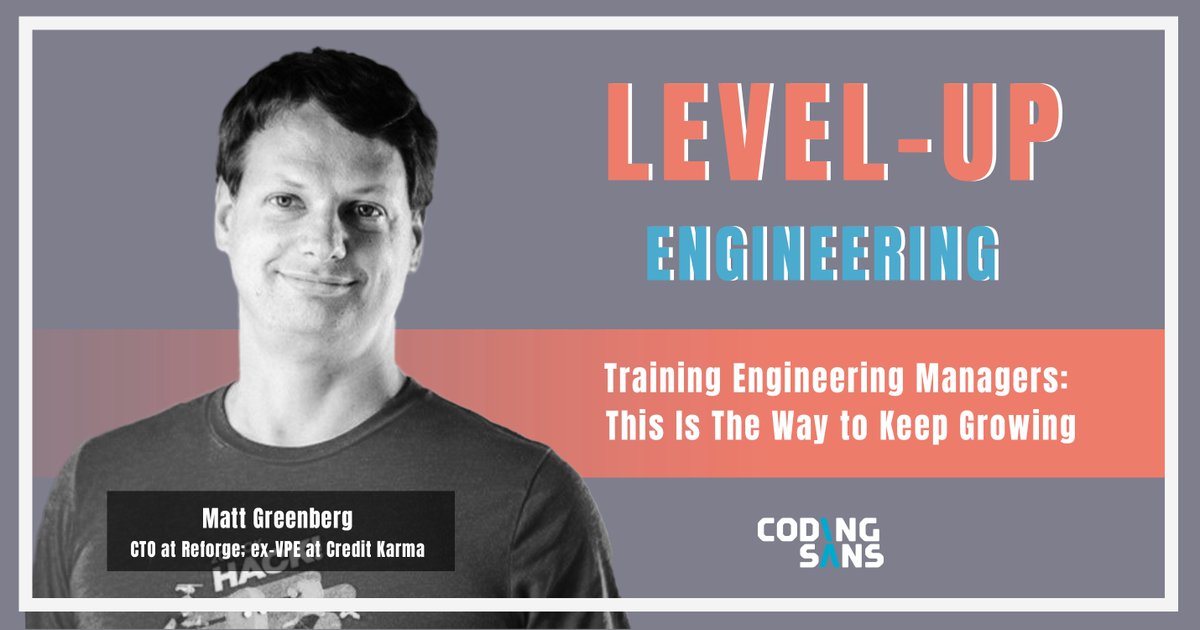 Training Engineering Managers: This Is The Way to Keep Growing
Interview with @matt_muffin on the @lvlupeng podcast:

bit.ly/33R0QUC

#EngineeringManagement #ManagerTraining