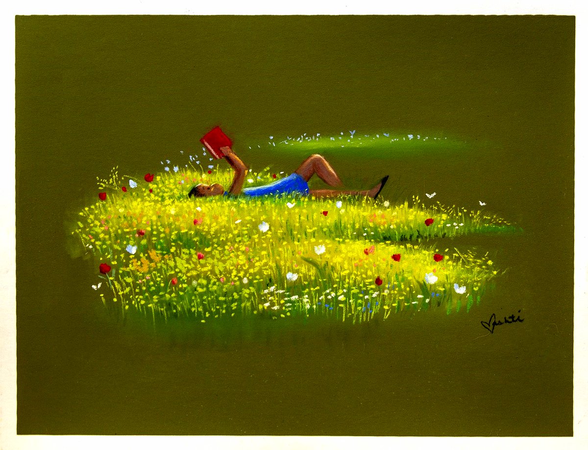 <a href="/VashtiHarrison/">Vashti Harrison</a> created this pastel illustration as a way to escape during the pandemic. See what she and 20 other artists created in #CarleArtinPlace. sway.office.com/4gm5EH94jhEswJ…