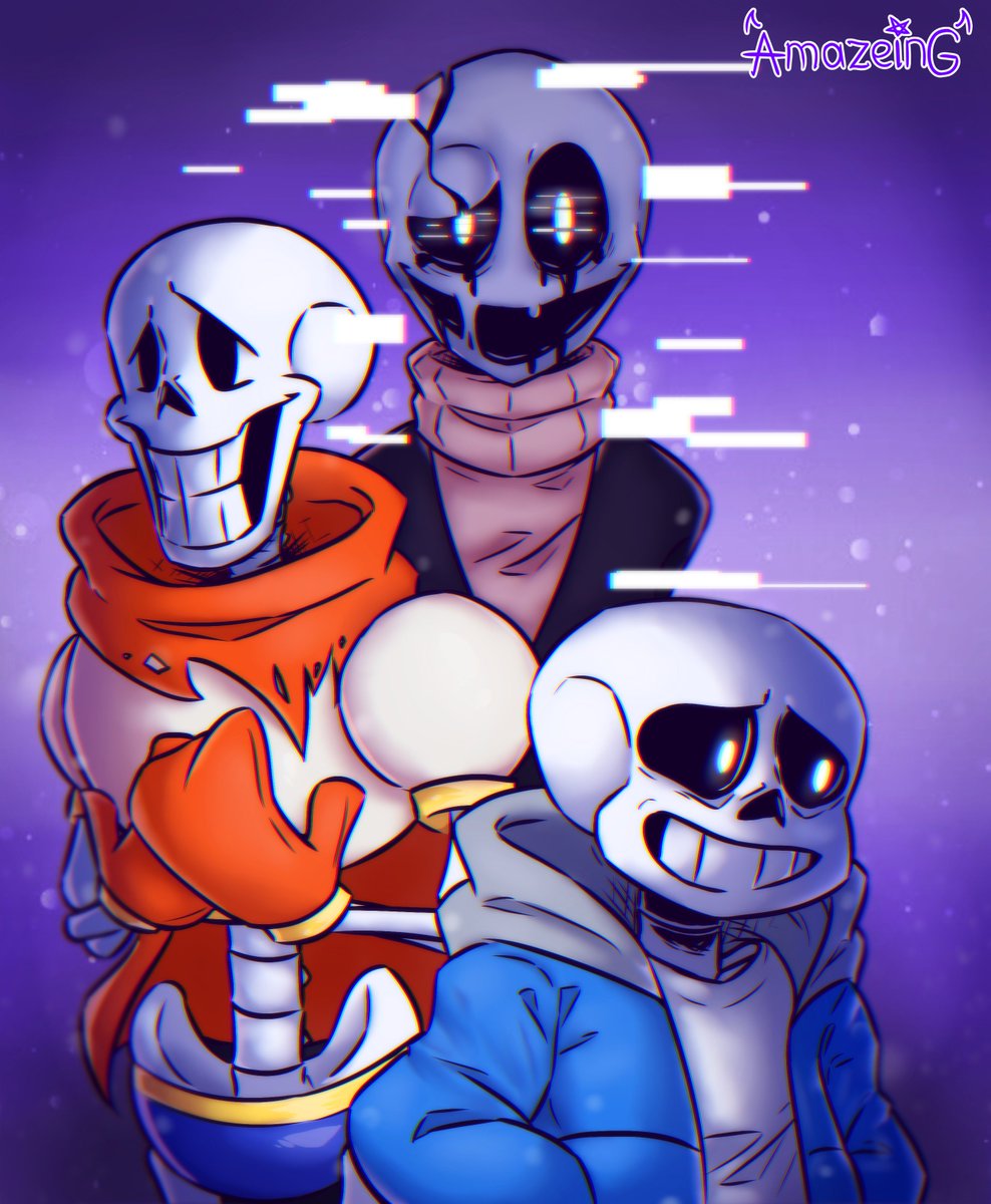 A Maze Undertale Sans Papyrus And Gaster A Redraw Of Another Old Drawing Of Mine I Made Back In 19 That S A Huge Improvement I D Say Also People Think