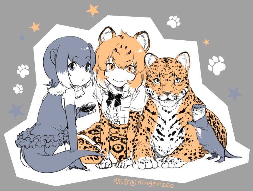 猫の日なのでネコ科フレンズ絵でも 