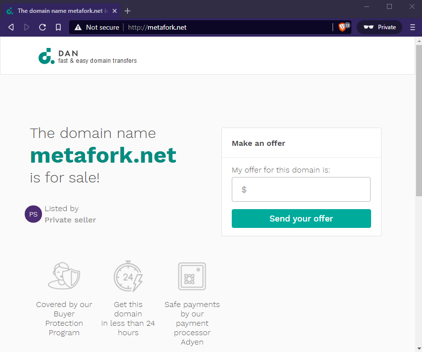 If you're insterested in metafork.net domain name, it's for sale now! #metafork <a href="/elonmusk/">Elon Musk</a> <a href="/cz_binance/">CZ 🔶 BNB</a>