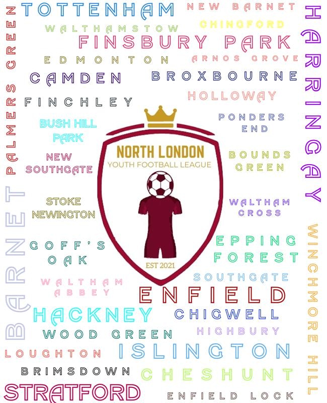 NorthLondonYFL's tweet photo. Bringing communities together! 🤝⚽⚽
Can you spot your area? 
The New Generation Is Here! 
NORTH LONDON YOUTH FOOTBALL LEAGUE https://t.co/vxohl65sVd