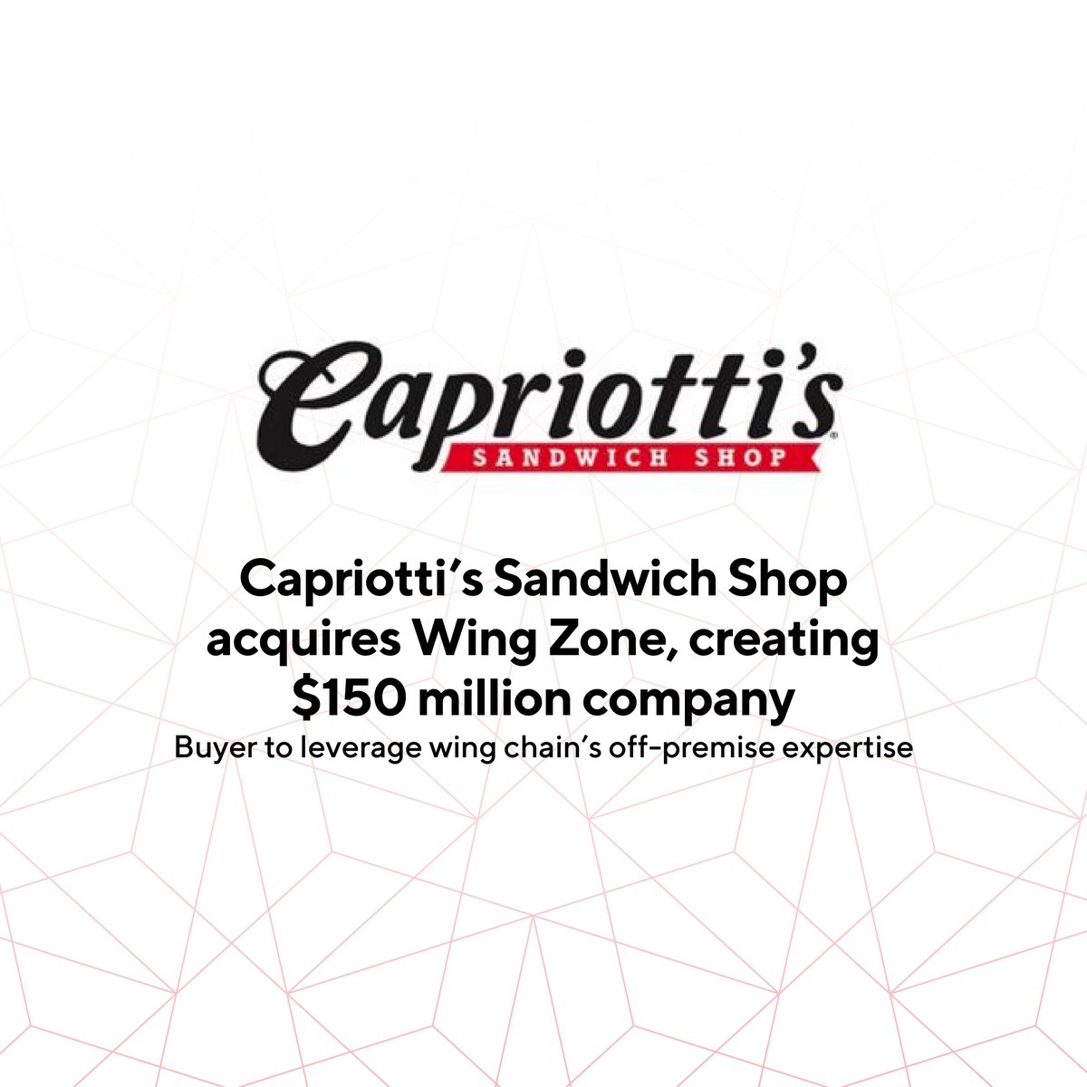 The merger creates a company that had more than $100 million in sales in 2020 in 150 markets worldwide, according to a press release from Capriotti’s announcing the deal. 
Source: buff.ly/2J42Mzs
#capriottis #aptito #aptitonews #pos #businessowner #restaurant #food