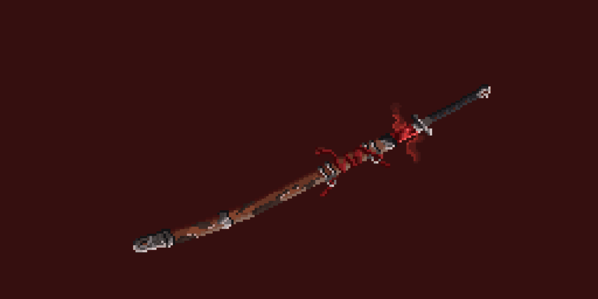 so it was drawn twice i suppose #pixel_dailies #katana @Pixel_Dailies #pixe...