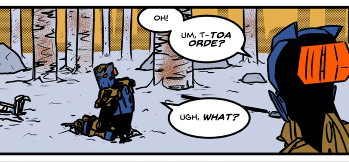 Admittedly I'm quite satisfied with how this one panel summed up my version of Orde in a nutshell 