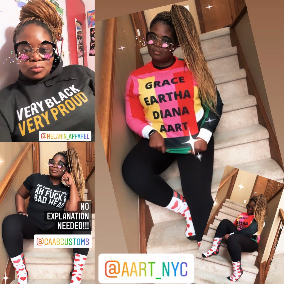 When I say I’m gonna do something,
I do it! Support Black Businesses

@aart_nyc @melanin_apparel @caabcustoms 

#supportblackbusiness #blackownedbusiness #graphichoodies #graphicsweatshirt #funsocks #unapologeticallyblack