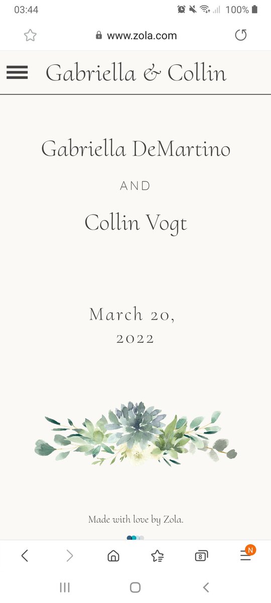 gabfoella's tweet photo. Gabi and Collin’s wedding date revealed! Kiss the bride 😘💍 #gabidemartino https://t.co/S4iYE0Bqdo