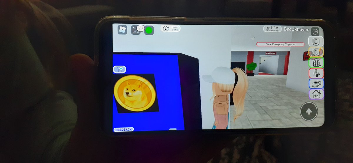 My daughter's Roblox game. Ha!  #dogecoin