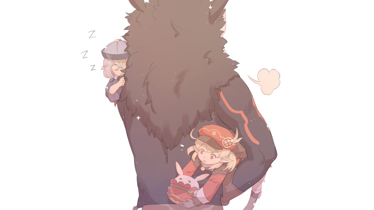 shinyshynii's tweet photo. AU where the hilichurls are our friends 😭✨ #genshinimpact #原神 https://t.co/6i1HXWRsPd