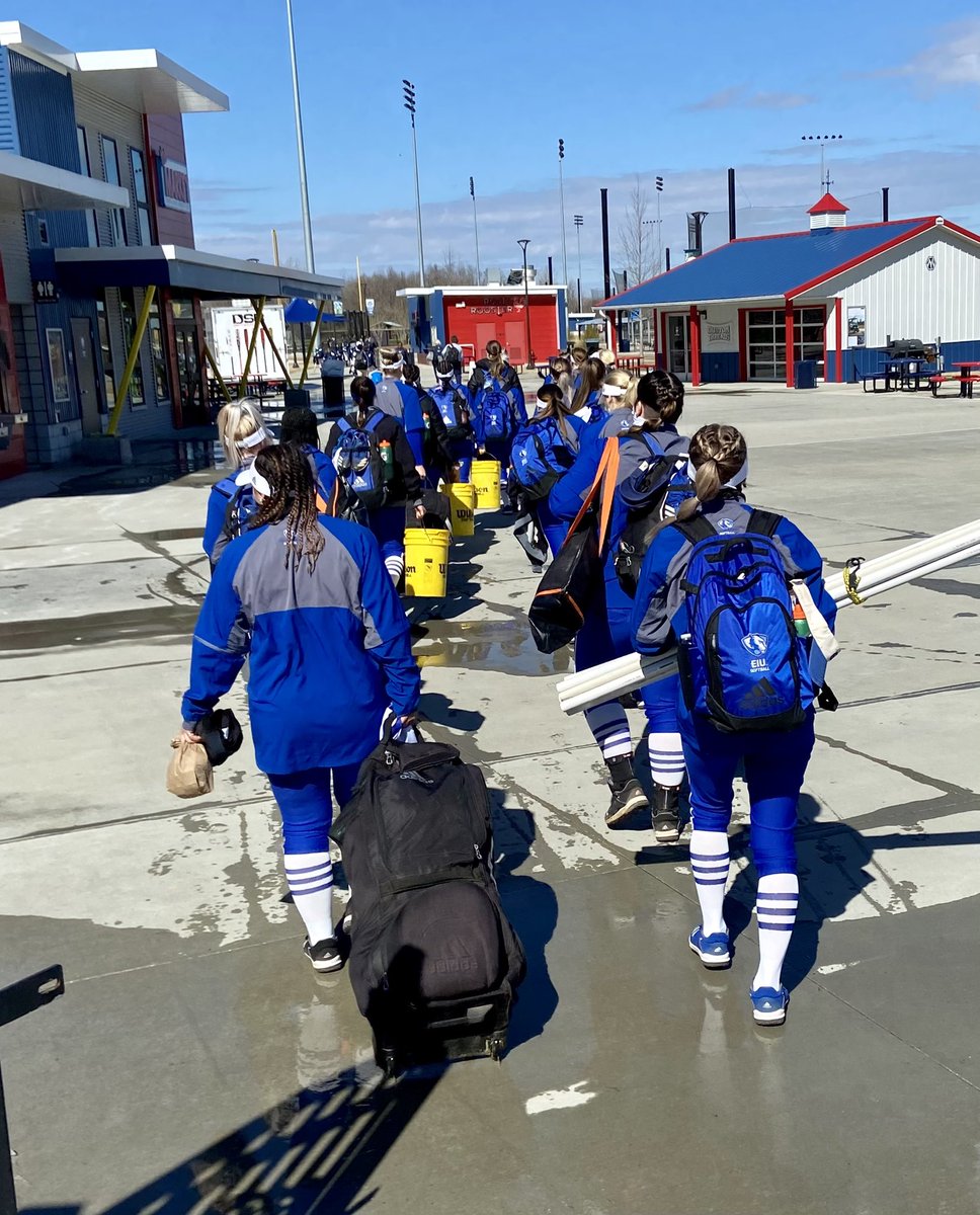 EIU_Softball's tweet photo. It’s GAME DAY!! Doubleheader vs. Jackson State at 1 &amp; 3 today. GO BLUE!! https://t.co/DHuT034mMQ
